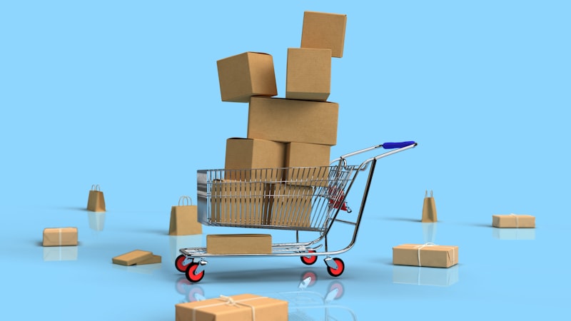 Centro de distribuição com produtos separados